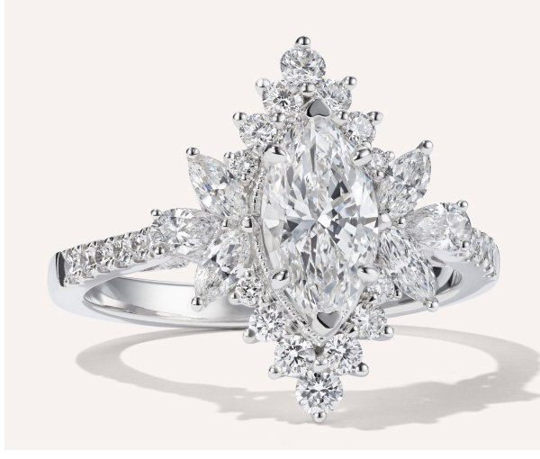 Cypress Halo Engagement Ring