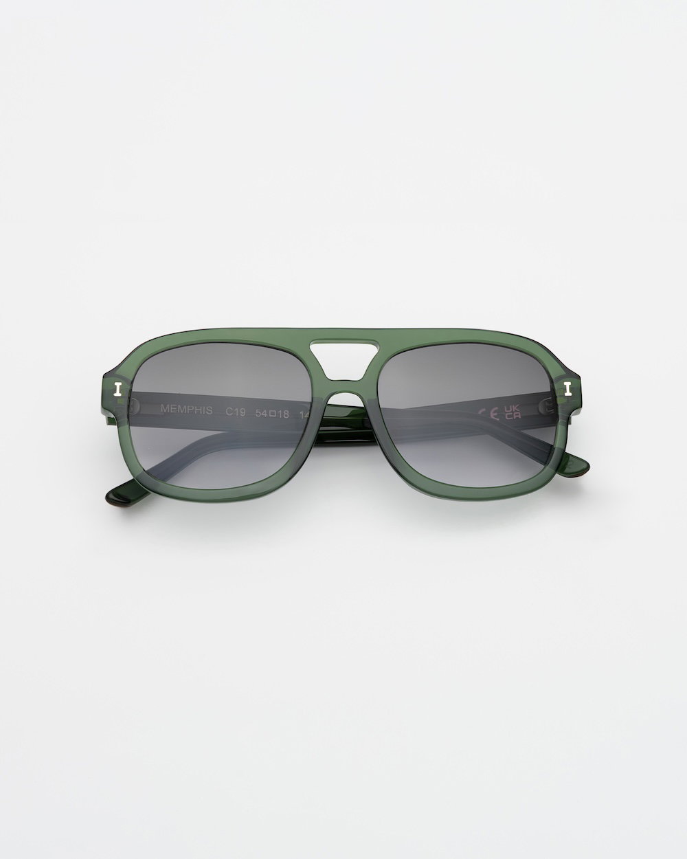 Memphis Sunglasses in Pine, picture from above
