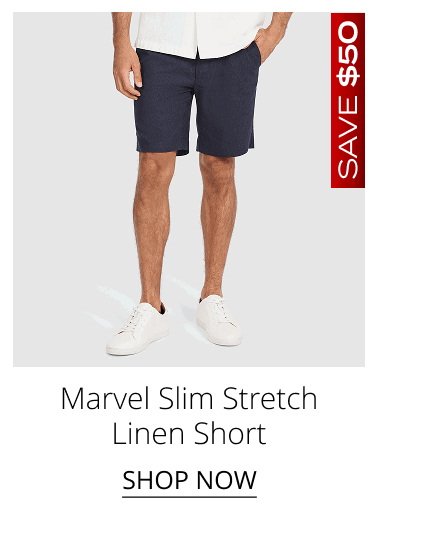 Marvel Slim Stretch Linen Short