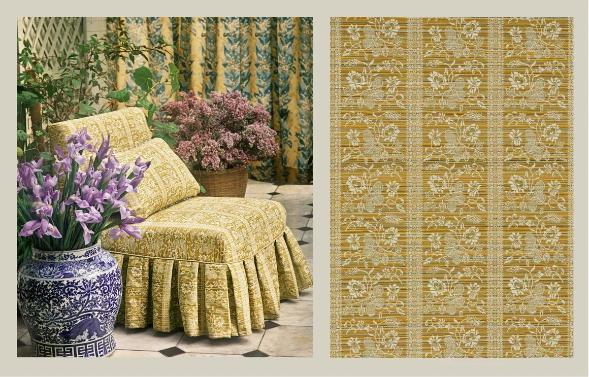 Filigree Bellagio Stripe Silk Yellow