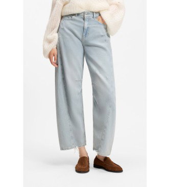 Jeans Relaxed Fit pernera tipo globo azul