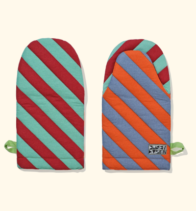 Stripe Oven Mitt