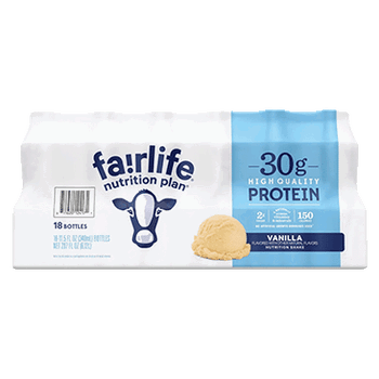 Fairlife Nutrition Plan, 30g Protein Shake, Vanilla, 11.5 fl oz, 18-pack
