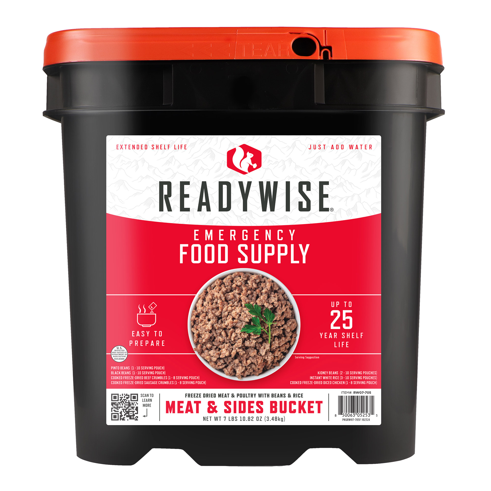 ReadyWise 94 Serving Emergency Protein Bucket (94 Total Servings)