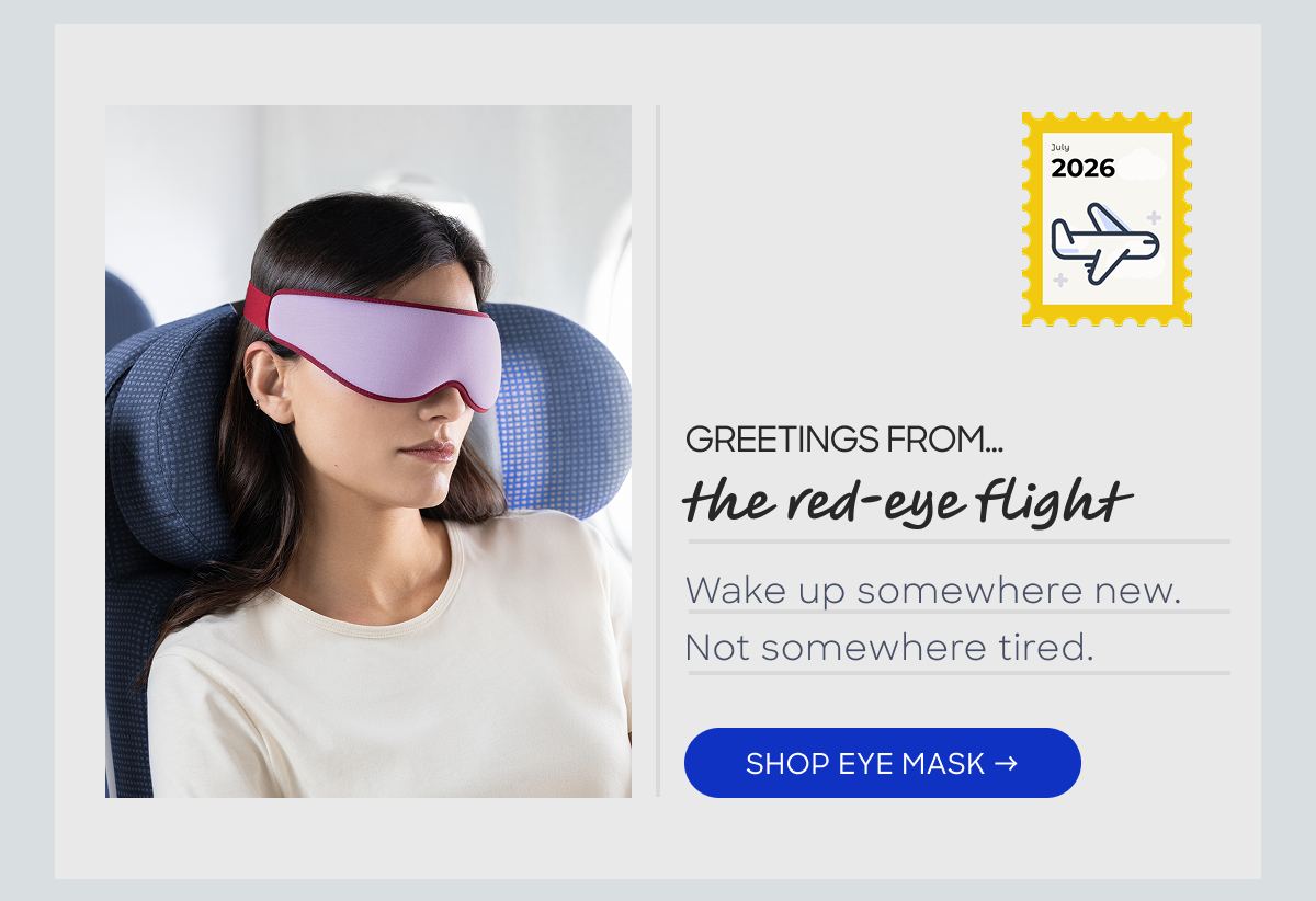 wake up refreshed thanks to eye mask