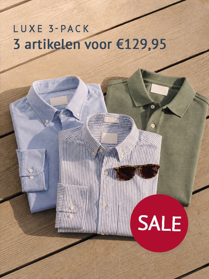 Luxe 3-pack voor € 129,95