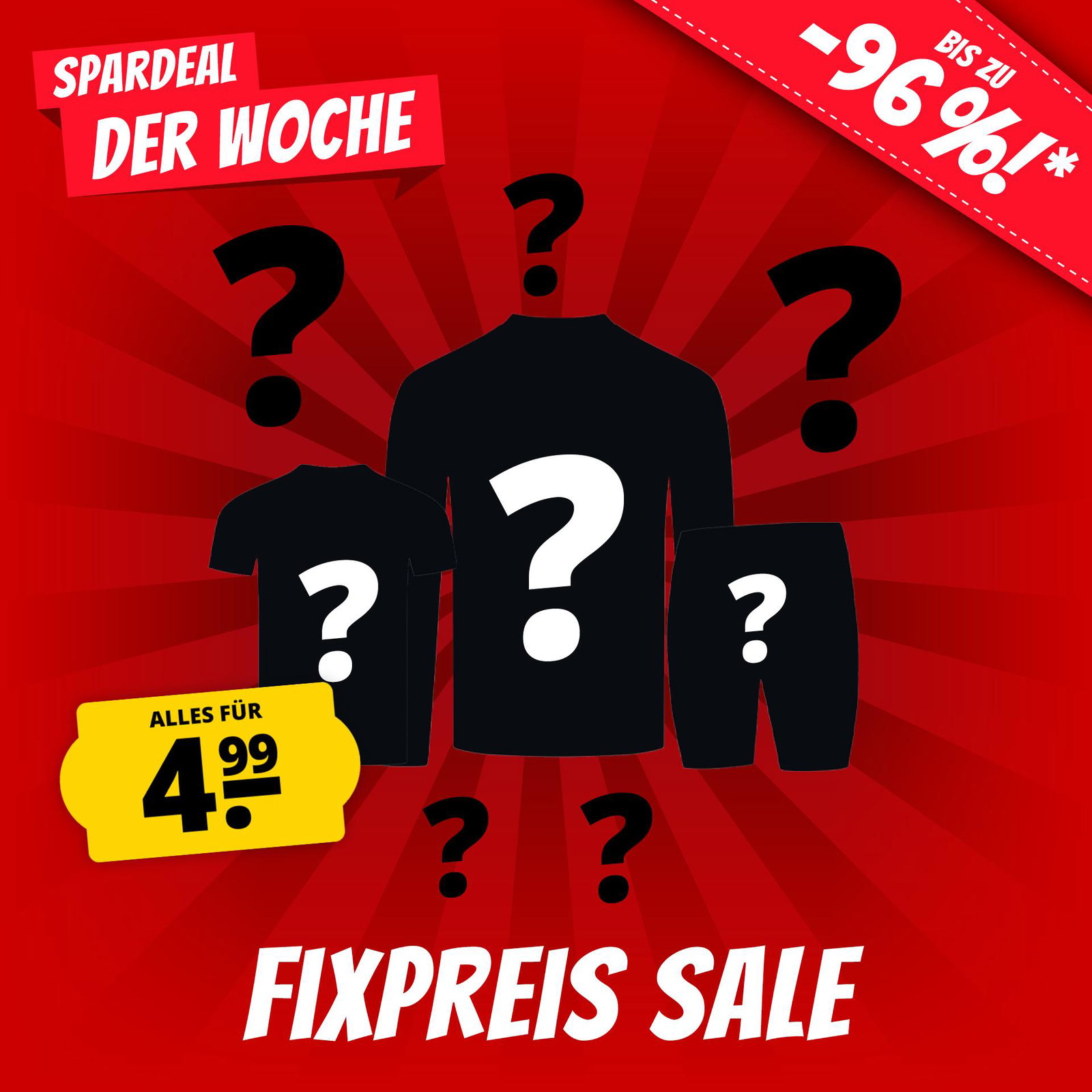 Fixpreis - alles für 4,99 €