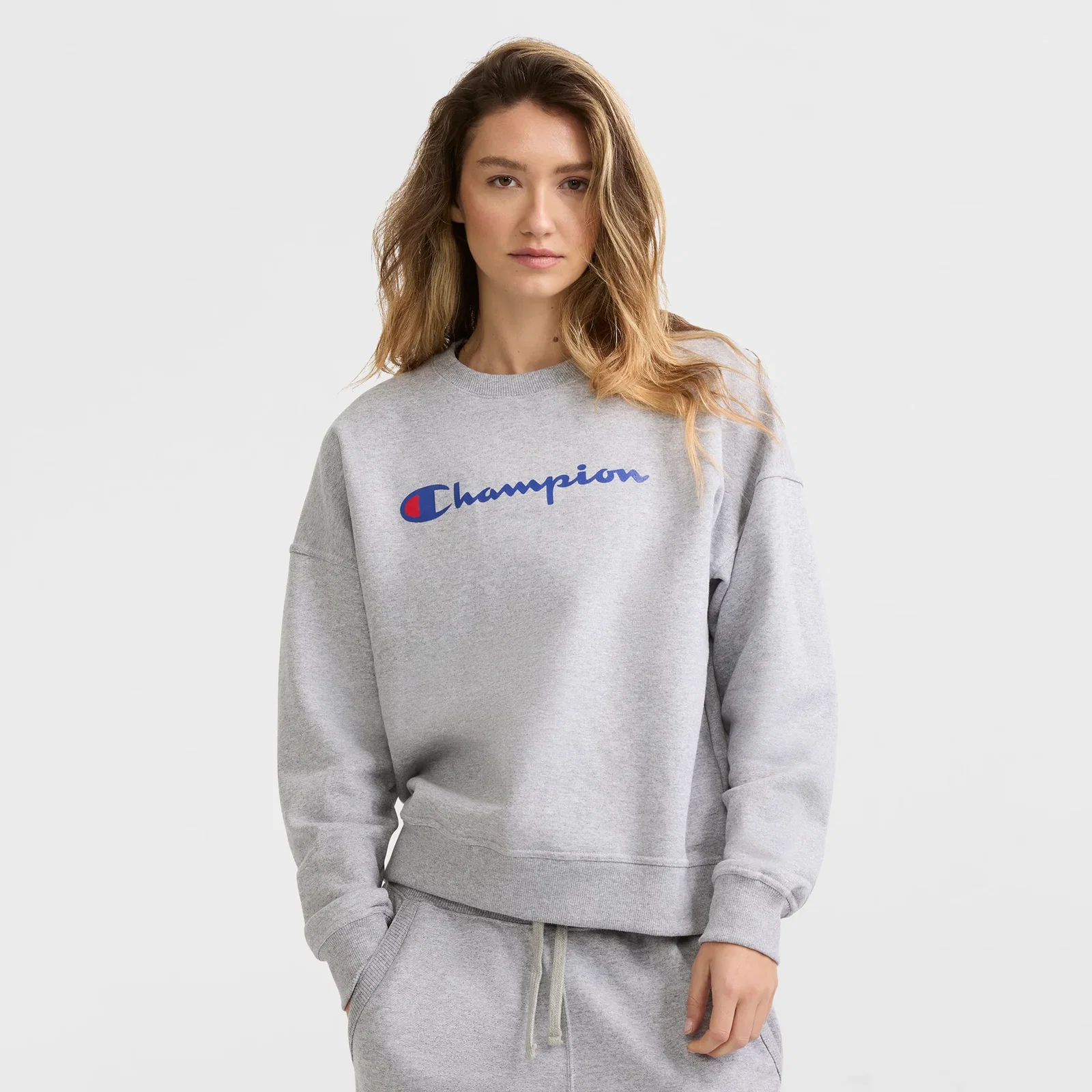 Image of Powerblend Crewneck Sweatshirt, Script Logo