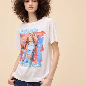 Daydreamer LA Britney Spears Oops I Did It Again Boyfriend Tee
