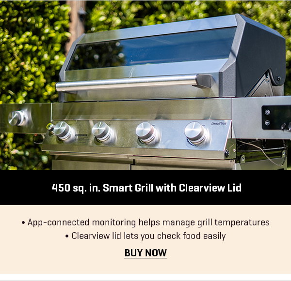 450 sq. in. Smart Grill with Clearview Lid