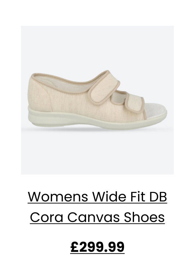 Womens Wide Fit DB Cora Canvas Shoes