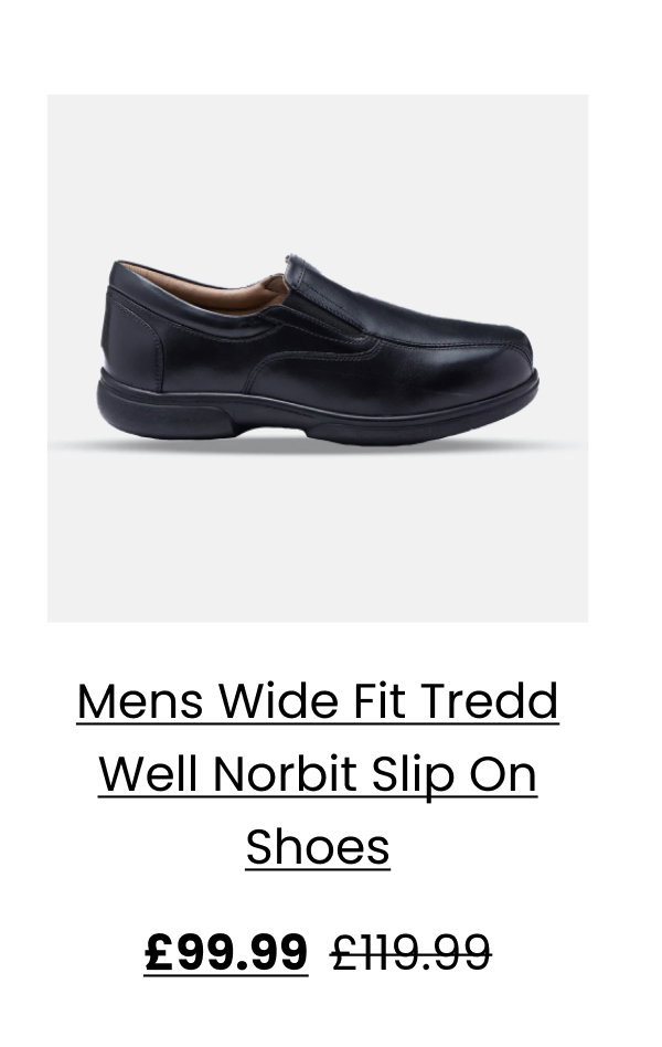 Mens Wide Fit Tredd Well Norbit Slip On Shoes