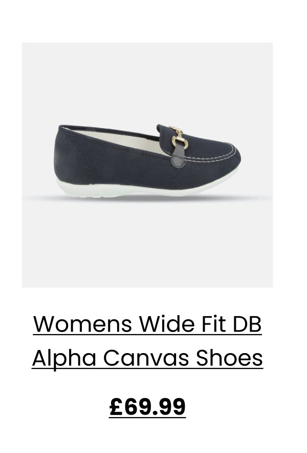 Womens Wide Fit DB Alpha Canvas Shoes