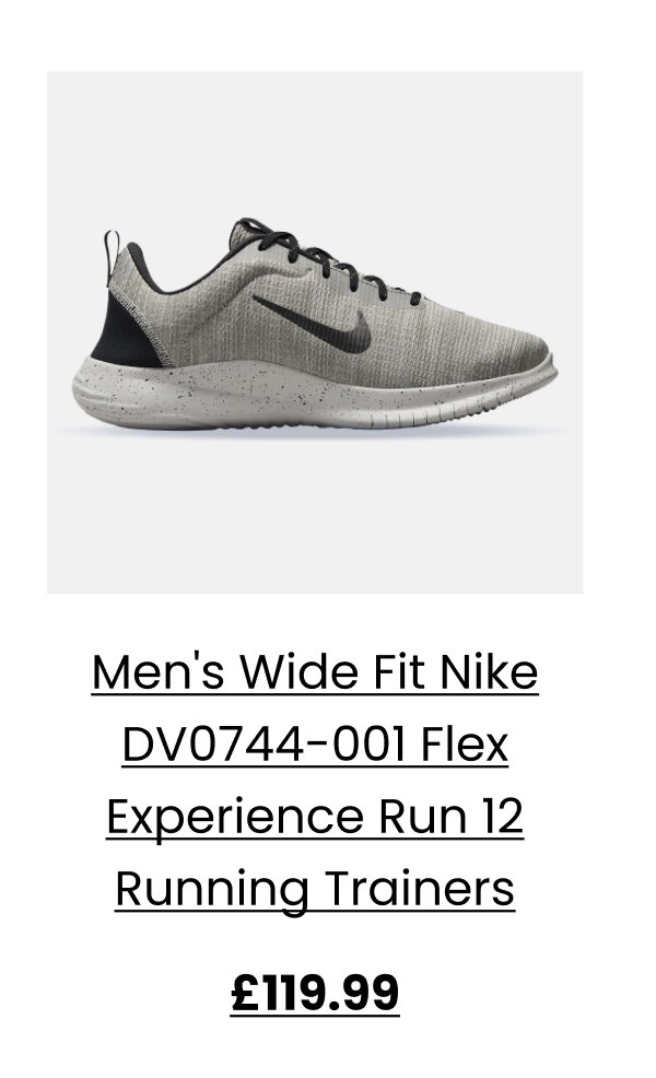 Men's Wide Fit Nike DV0744-001 Flex Experience Run 12 Running Trainers