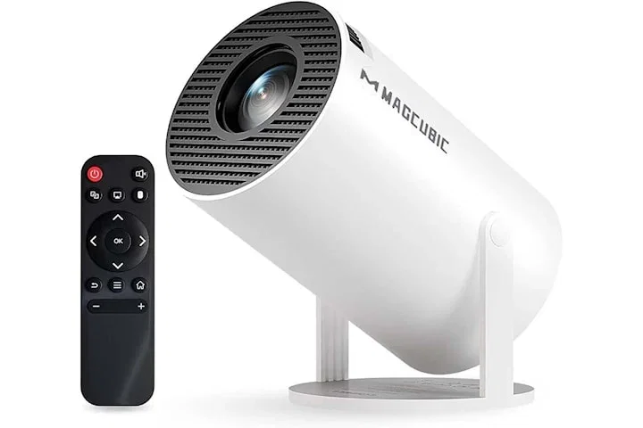 2026 HY300 Pro Smart Android 14 HD Projektor med Appar, WiFi & Bluetooth