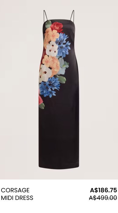 Corsage Midi Dress