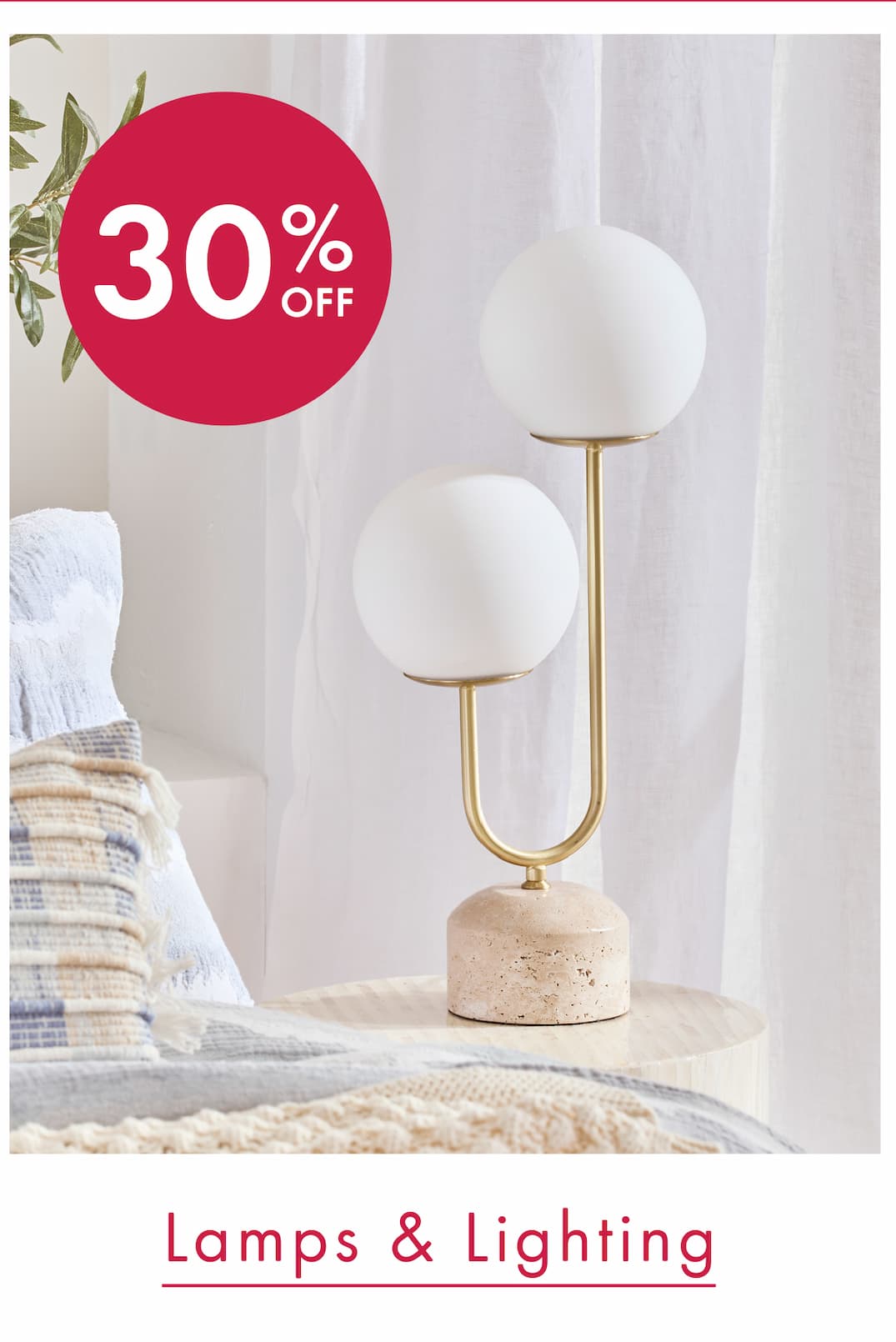 30% Off All Lamps