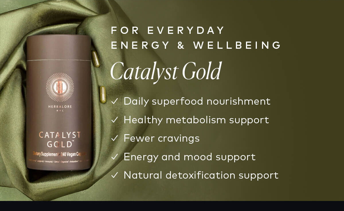 Shop Herbalore Catalyst Gold for everyday energy & wellbeing.
