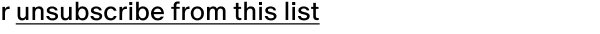 Footer - Unsubscribe