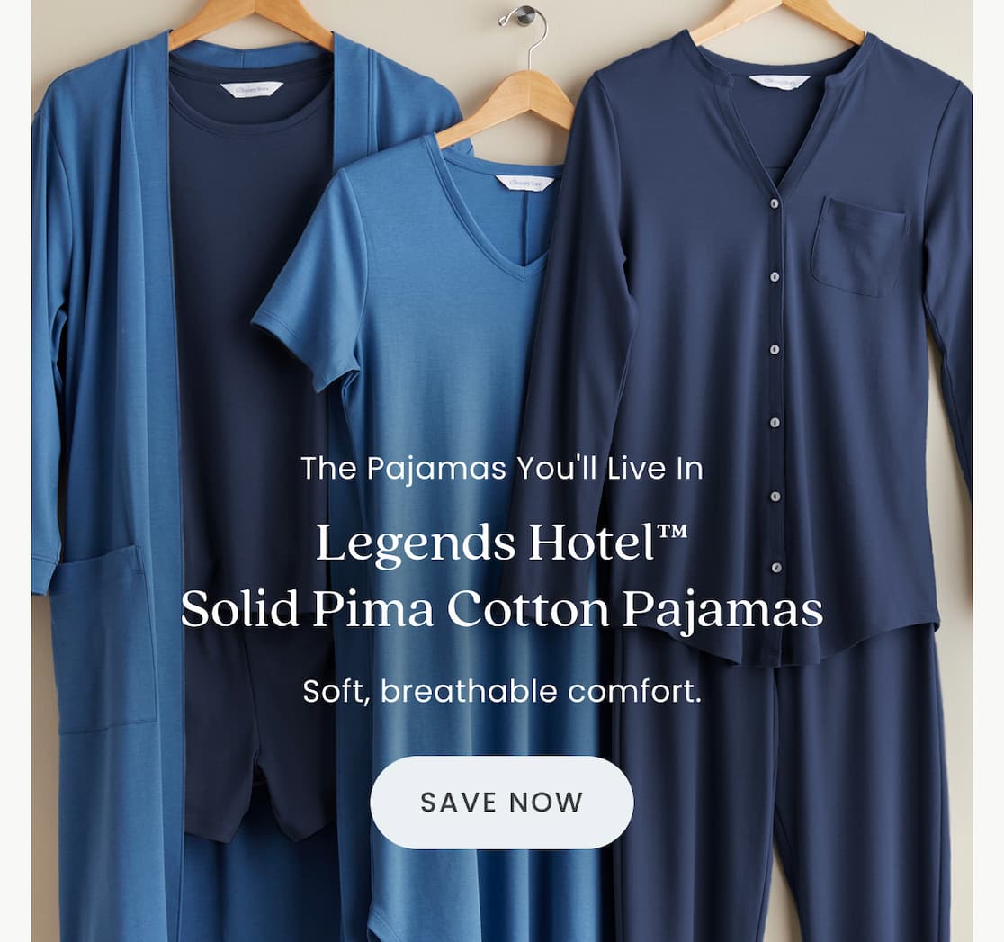 Pima Cotton Women's Button-Down Pajama Set