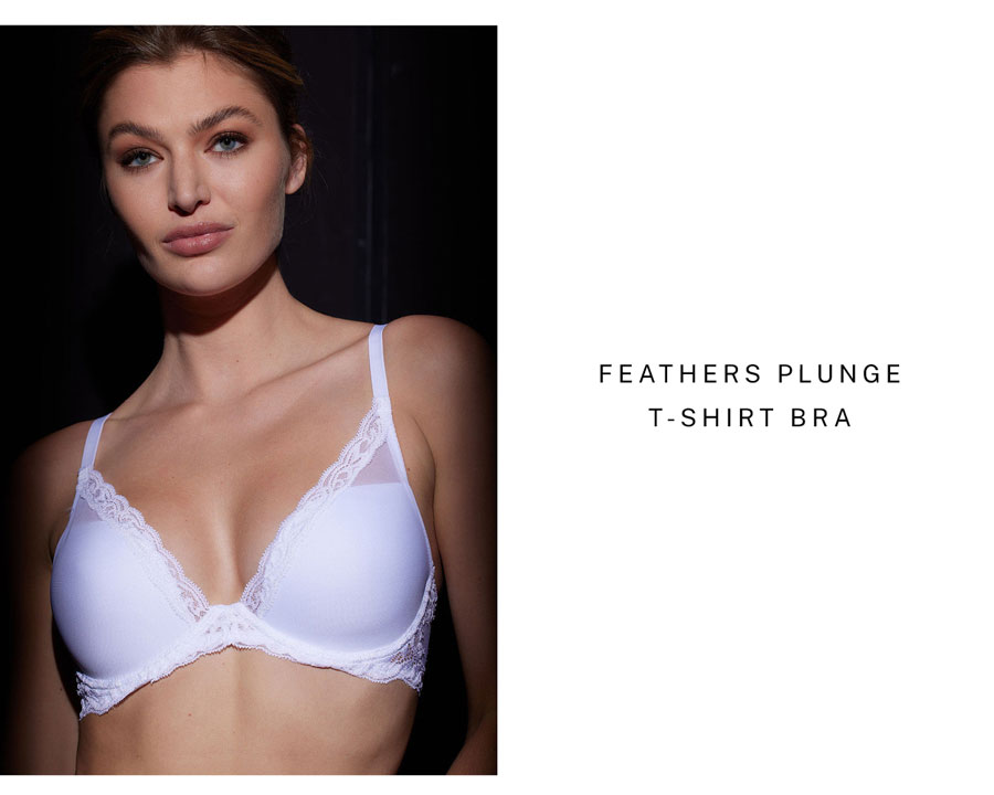 Feathers Plunge T-Shirt Bra