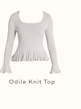 Odile Peplum Knit Top