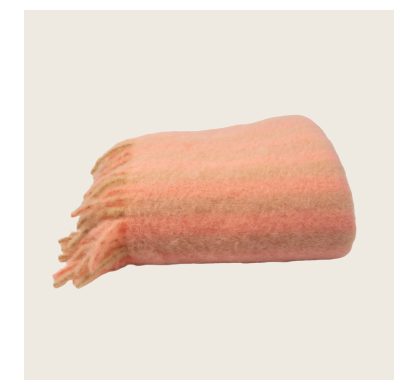 abcDNA Mohair Stripe Throw