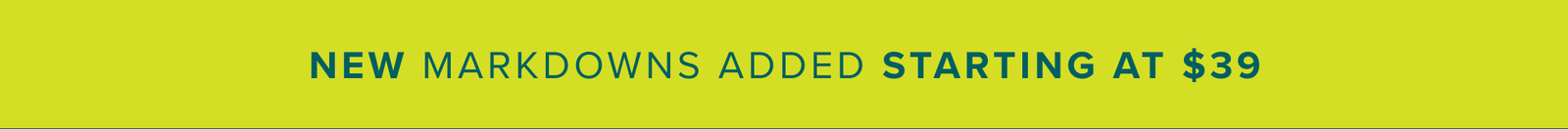 New Markdowns Added
