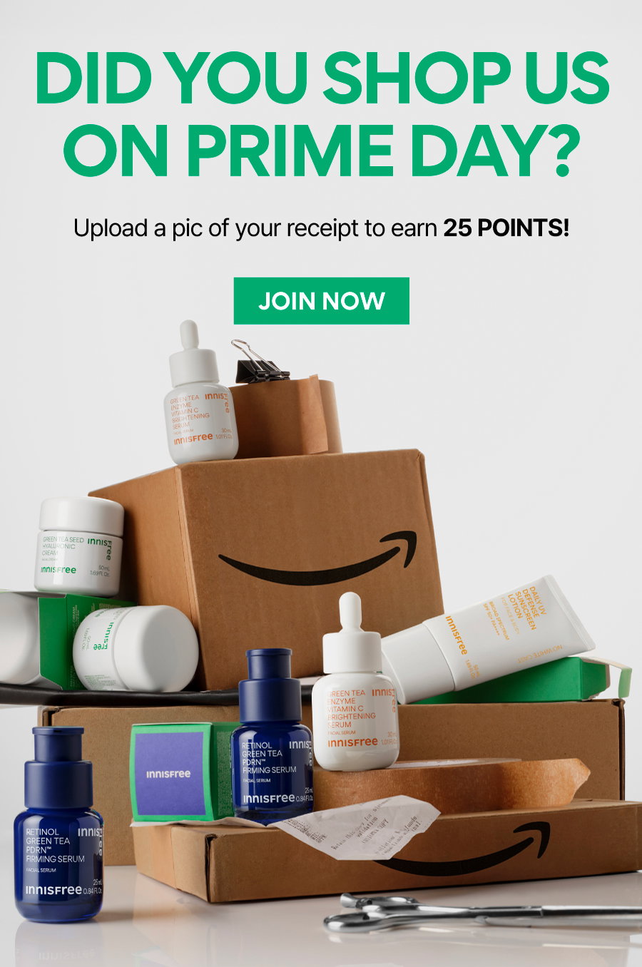 EARN 25 POINTS WHEN YOU UPLOAD YOUR RECEIPT