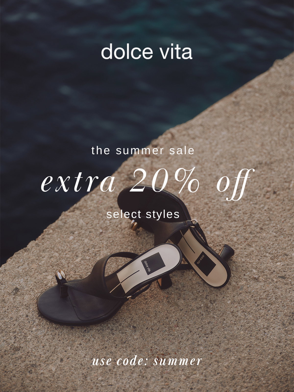 Extra 20% off select styles with code: summer