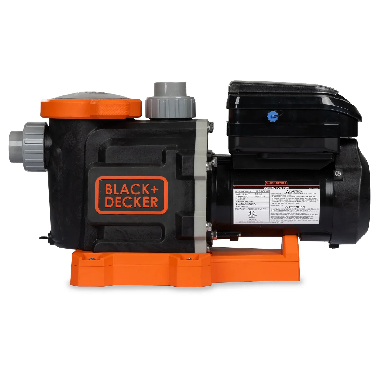 Image of BLACK+DECKER 1.5 HP Variable Speed Inground Pool Pump – Energy Star Certified, Dual Voltage (115V/230V)