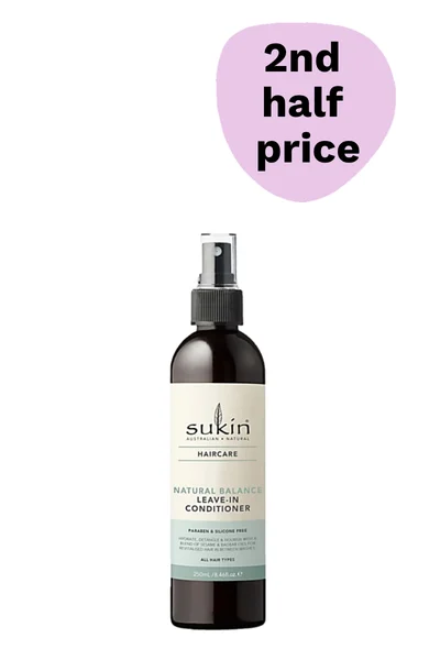2nd half price on Sukin