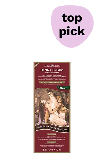 Natural hair dye from Surya Brasil