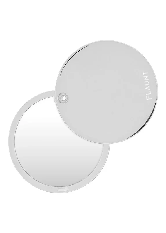 Image of Silver Metallic Compact Mirror