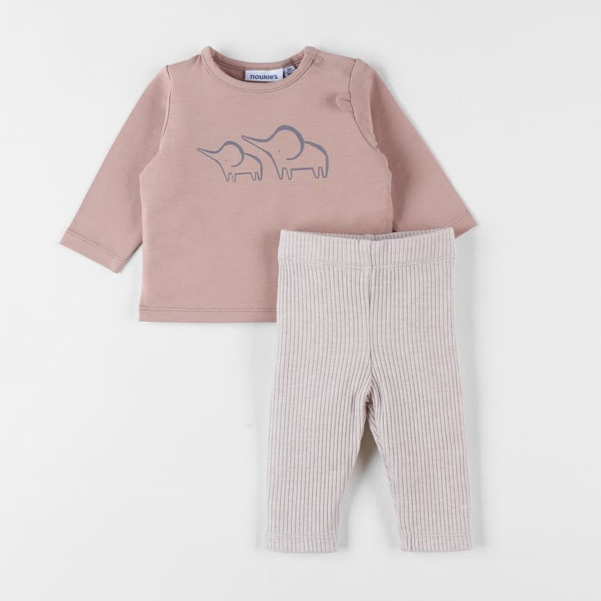 Ensemble t-shirt manches langues et legging en jersey