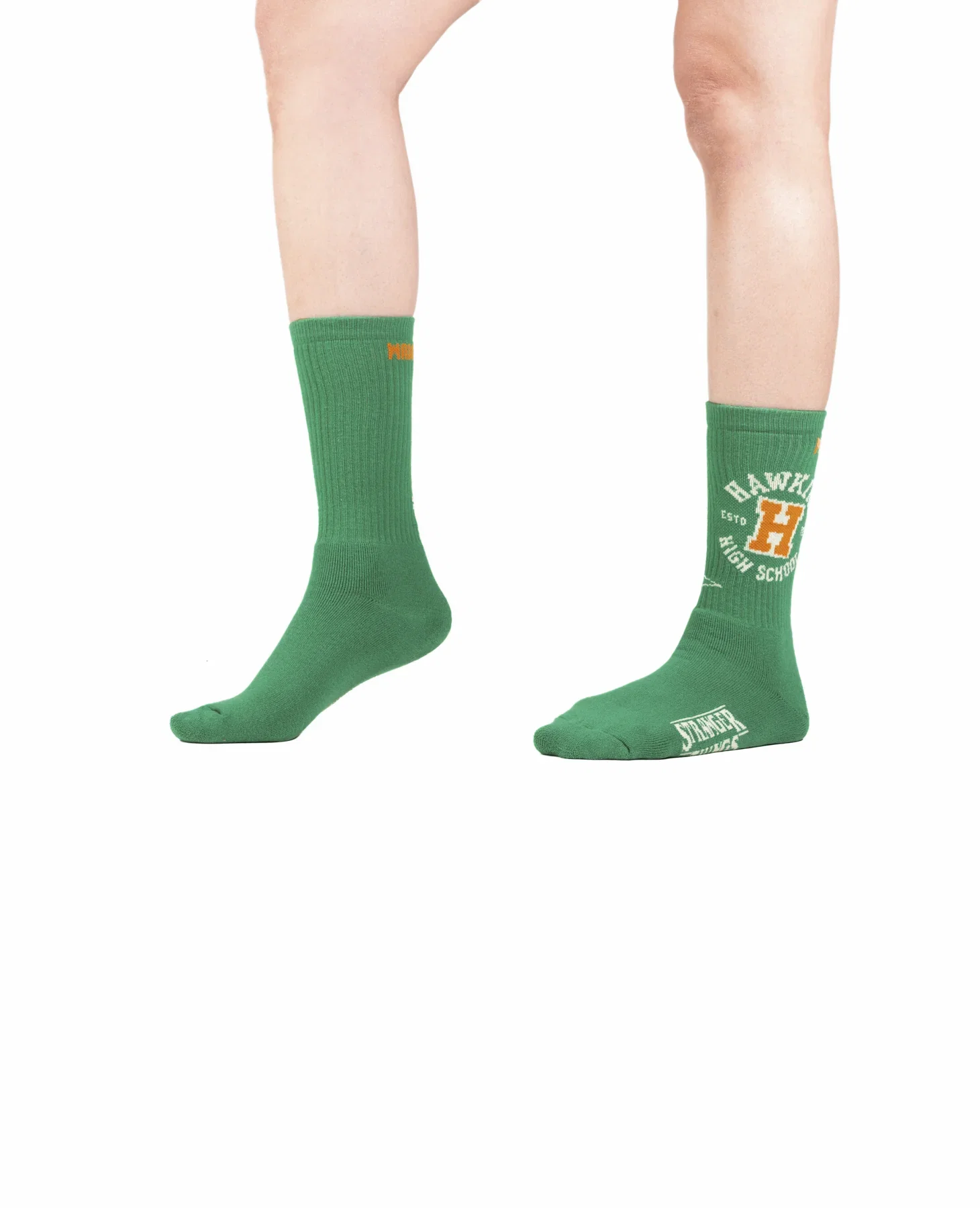 Image of SX7448-003 | STRANGER THINGS HAWKINS SOCKS | VINTAGE GREEN