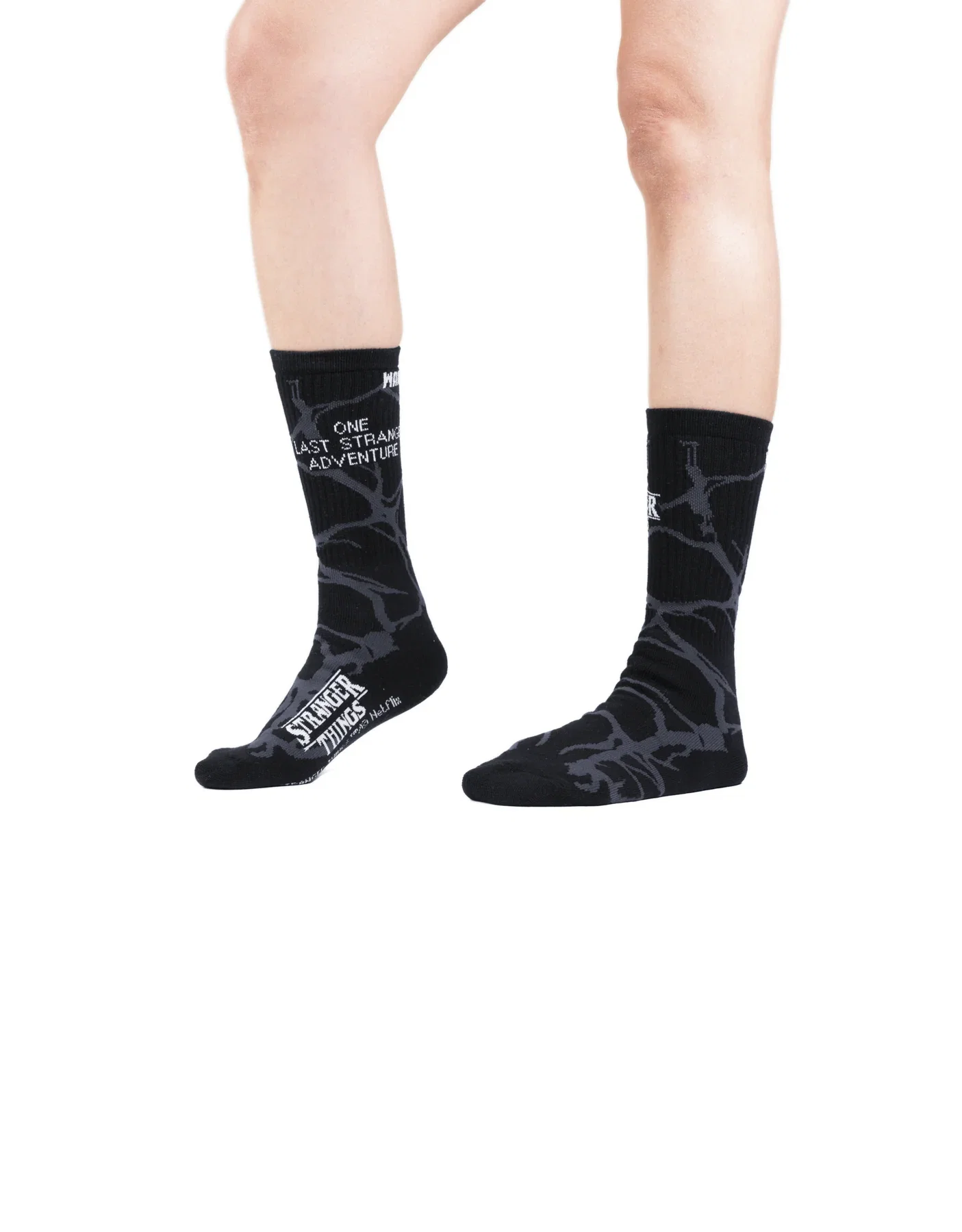 Image of SX7451-008 | STRANGER THINGS HOPPER SOCK | BLACK