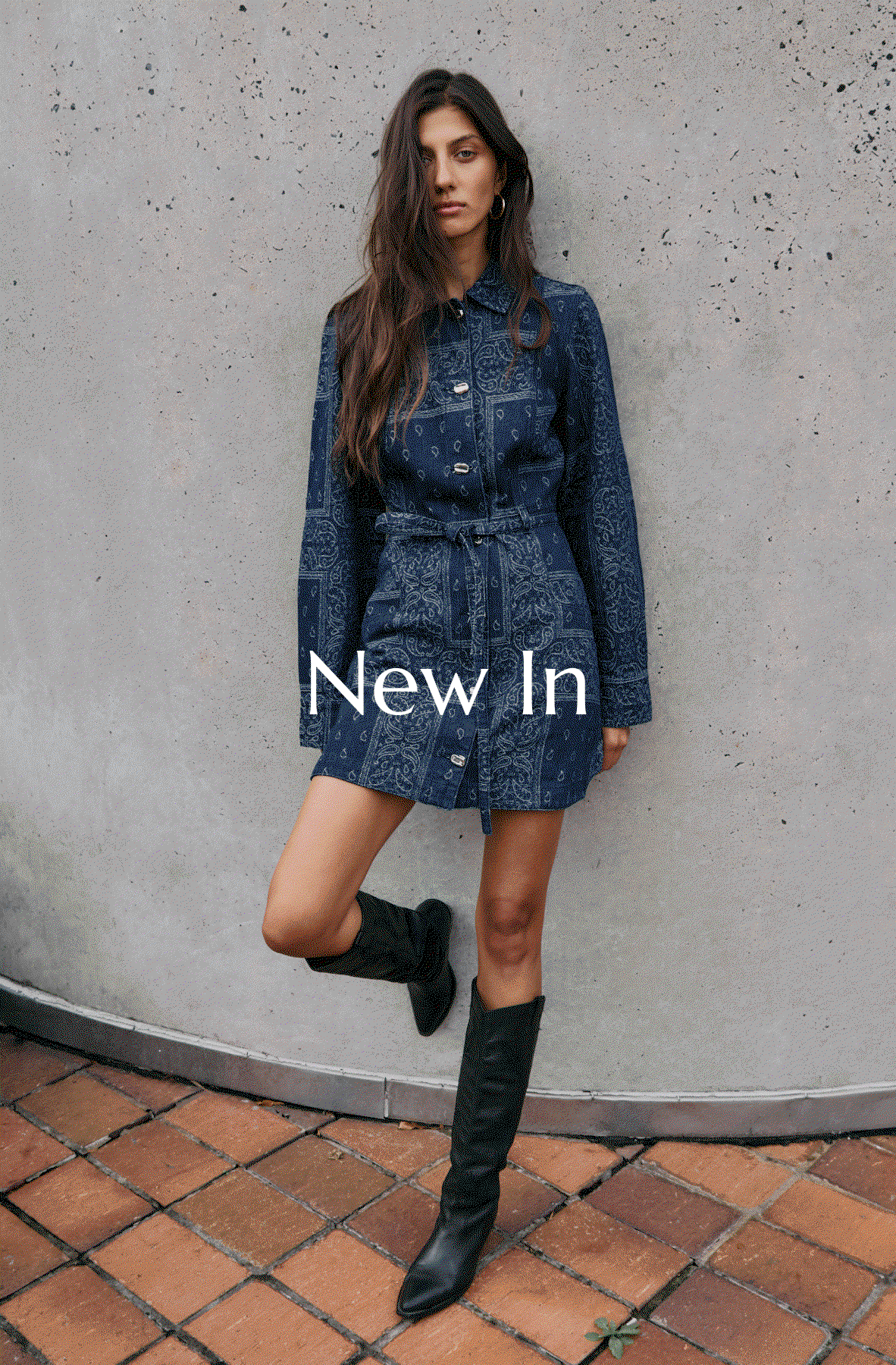 Gif showing model wearing various new season dresses