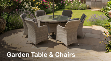 garden table and chairs