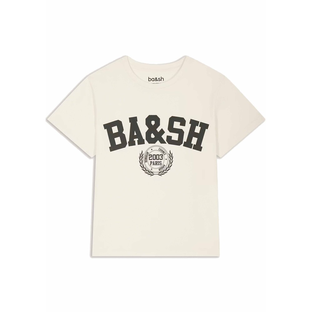 Image of Ioni Varsity T-Shirt - Ecru