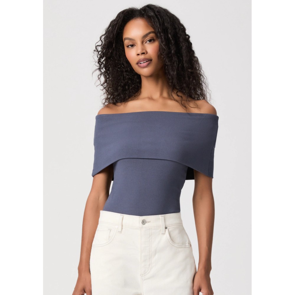 Image of Rosarita Off Shoulder Top - Blue