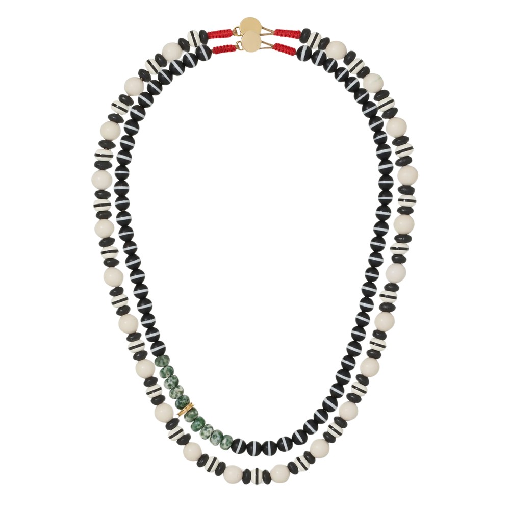 Image of Salt and Pepper Necklace - Black