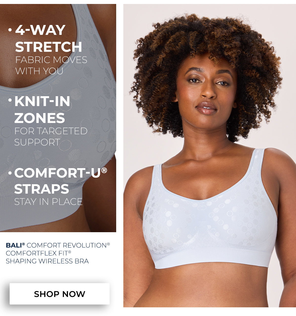 Bali Comfort Revolution ComfortFlex Fit Shaping Wireless Bra