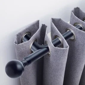 Ashton Room Darkening Extendable Metal Eyelet Curtain Pole