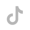 A light gray TikTok logo is centered on a white background.