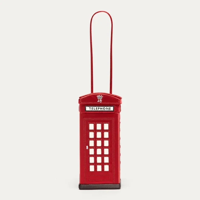 LULU RED LULU CALLING PHONEBOX CLUTCH