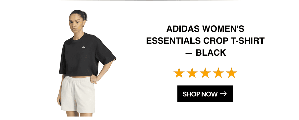 Adidas Womens Essentials Crop T-Shirt - Black