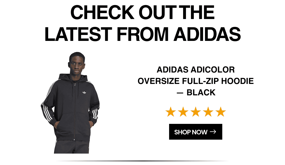 Adidas Adicolor Oversize Full-zip Hoodie - Black