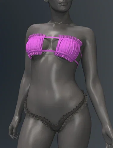 SPR Ruffled Swimsuit for Genesis 9