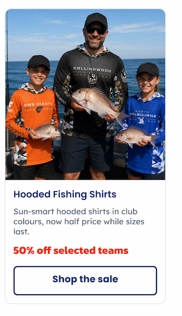 A man and two children on a fishing boat wearing AFL Hooded Fishing Shirts